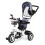 Tricycle rotating canopy gray durable rubber wheels 2