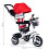 Tricycle rotating canopy red durable rubber wheels 7