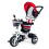 Tricycle rotating canopy red durable rubber wheels 2