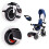 Tricycle stroller 360* swivel seat Blue 7