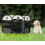 Universal foldable playpen, cage for dogs and cats - gray 2