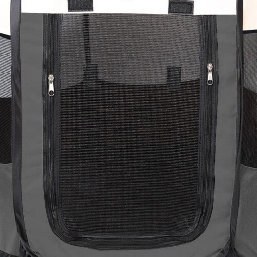 Universal foldable playpen, cage for dogs and cats - gray 2