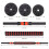 Adjustable dumbbells 2x 20kg barbell set 40kg bar 10