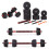 Adjustable dumbbells 2x 20kg barbell set 40kg bar 1