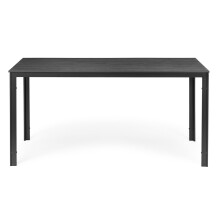 Polywood 6-Sitzer-Gartentisch mit Terrassenmöbeln, grau