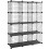 Customizable 12-Cube Metal Storage Shelf, Easy Assembly 1
