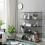 Customizable 12-Cube Metal Storage Shelf, Easy Assembly 2