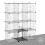 Customizable 12-Cube Metal Storage Shelf, Easy Assembly 5