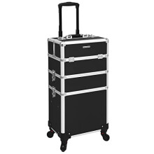Versatile Makeup Trolley with Roomy Compartments & Wheels