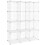Customizable 12-Cube Metal Storage Shelf - Easy Assembly 1