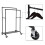 Industrial Style Heavy Duty Clothes Rack with Wheels 7