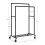 Industrial Style Heavy Duty Clothes Rack with Wheels 4