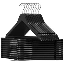 Elegant Solid Wood Hangers - Non-Slip, 360 Swivel Hooks