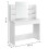 Modern dressing table large mirror shelves ModernHome 5