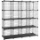 Customizable 16-Cube Metal Wire Storage Organizer 1