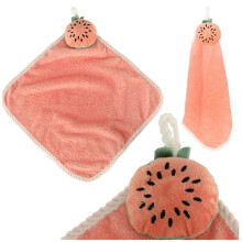 Kinderhandtuch für den Kindergarten 30x30cm rosa Wassermelone
