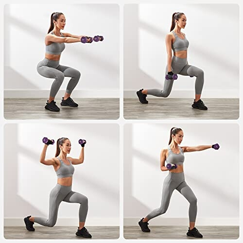 15-Min Home Workout Dumbbell Set with Storage Rack 2