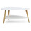 Moderner Couchtisch, Regal, Holzbeine, ModernHome weiß 2