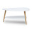 Moderner Couchtisch, Regal, Holzbeine, ModernHome weiß 3