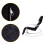 Rocking chair adjustable footrest white and black 6