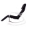Rocking chair adjustable footrest white and black 9