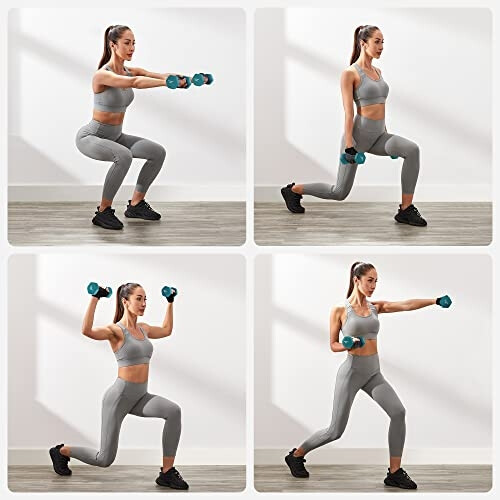 15-Minute Home Workout Dumbbell Set with Storage Rack 2