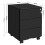 3-Drawer Rolling Office Cabinet with Lock and Wheels 5