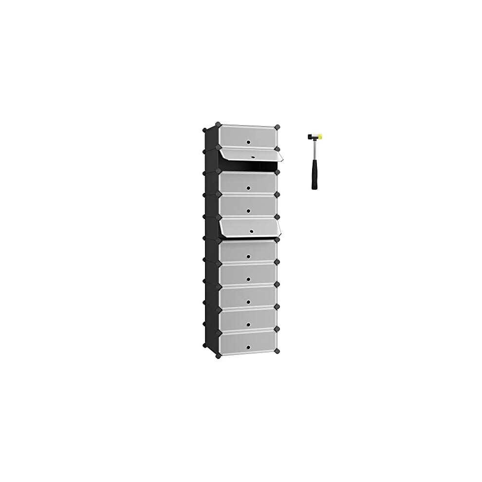Customizable Stackable Shoe Rack - Easy Assembly & Durable