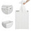 Handwoven White Laundry Hamper with Removable Liner 5