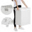 Handwoven White Laundry Hamper with Removable Liner 7