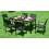Gastronomie-Gartentisch 156 x 78 cm Schwarz 4