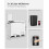 3-Compartment Soft-Close Pedal Recycling Bin, White, 54L 7