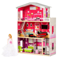 Großes Puppenhaus aus Holz mit Aufzug - Malibu Residence ECOTOYS