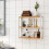 3-Tier Bamboo Rack: Adjustable, Wall-Mount or Free-Standing 2