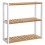 3-Tier Bamboo Rack: Adjustable, Wall-Mount or Free-Standing 1