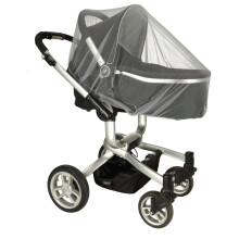 Kinderwagen elastisches Moskitonetz 140cm grau