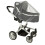 Kinderwagen elastisches Moskitonetz 140cm grau 1