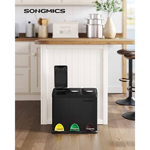 3-in-1 Step Bin with Colour-Coded Pedals for Easy Sorting 1