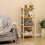Natural Bamboo Shelf: Organize & Refresh Any Room Easily 2