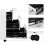 3-Drawer Steel Rolling File Cabinet with Lock & Wheels 5