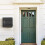 Modern Black Wall-Mounted Mailbox with Lock 2