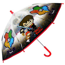 Harry Potter Umbrella Cartoon Transparent Boys Girls Dome