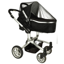 Kinderwagen elastisches Moskitonetz 140cm schwarz