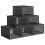 Set of 6 Stackable Shoe Storage Boxes with Clear Doors 1