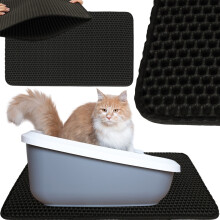 Matte für Katzentoilette, wasserdicht, doppellagig, 40 x 60 cm