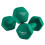 Non-Slip Hex Dumbbell Set, Space-Saving, 8kg Total, Green 1
