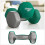 Non-Slip Hex Dumbbell Set, Space-Saving, 8kg Total, Green 7