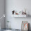 Floating Wall Shelf with 3 Drawers, White, 80cm 4