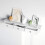 Floating Wall Shelf with 3 Drawers, White, 80cm 5