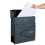 Modern Anthracite Grey Mailbox with Soft-Close Lid & Holder 3